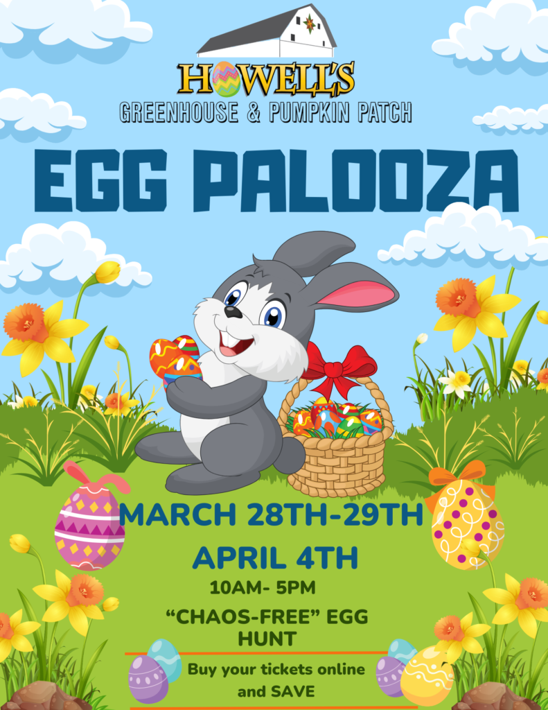 Kids enjoying Easter egg hunt at pumpkin patch Des Moines farm